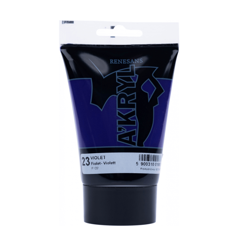 Akriliniai dažai Renesans A'KRYL 100ml - violetinė sp.