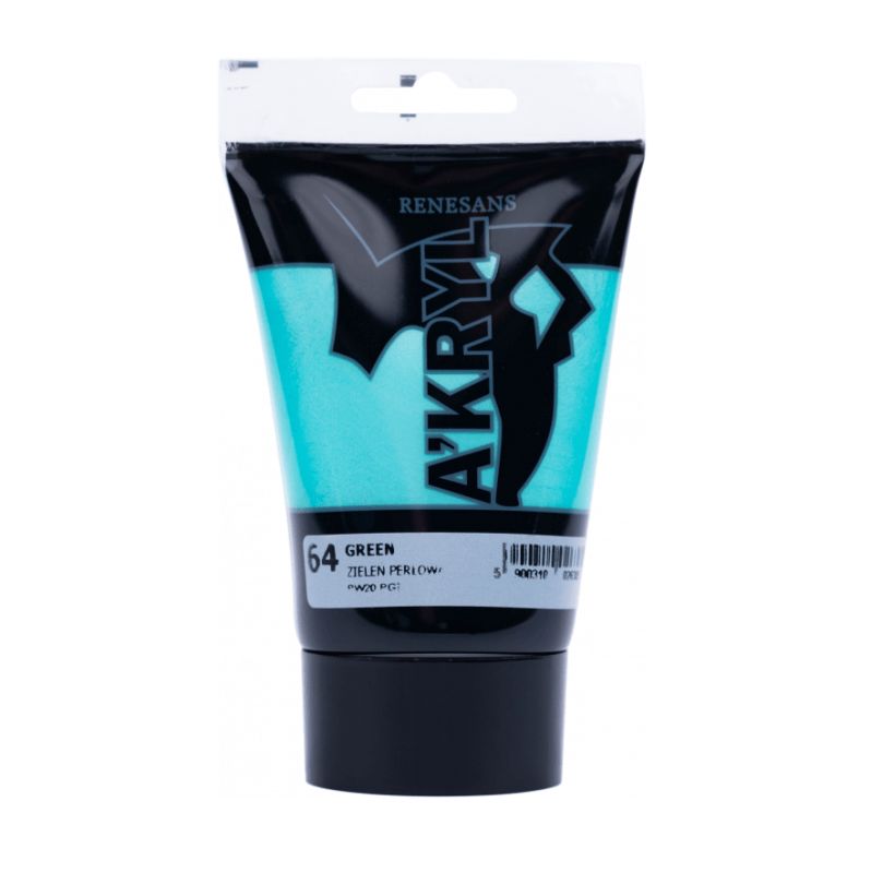 Akriliniai dažai Renesans A'KRYL 100ml - Perlamutrinė žalia sp.