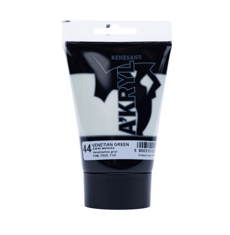 Akriliniai dažai Renesans A'KRYL 100ml - Venecijos žalia sp.