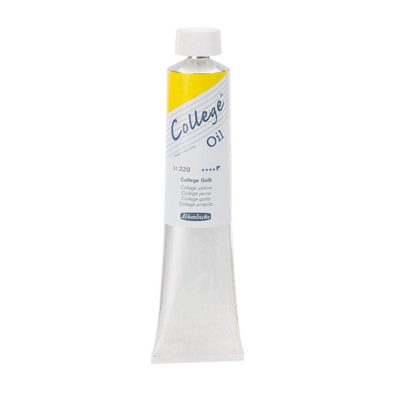 COLLEGE®Oil  aliejiniai dažai 120ml Koledžo geltona sp.