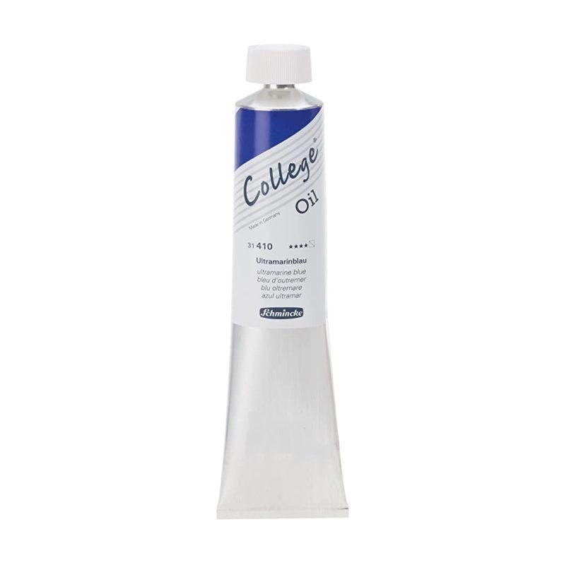 COLLEGE®Oil  aliejiniai dažai 120ml Ultramarino mėlyna sp.