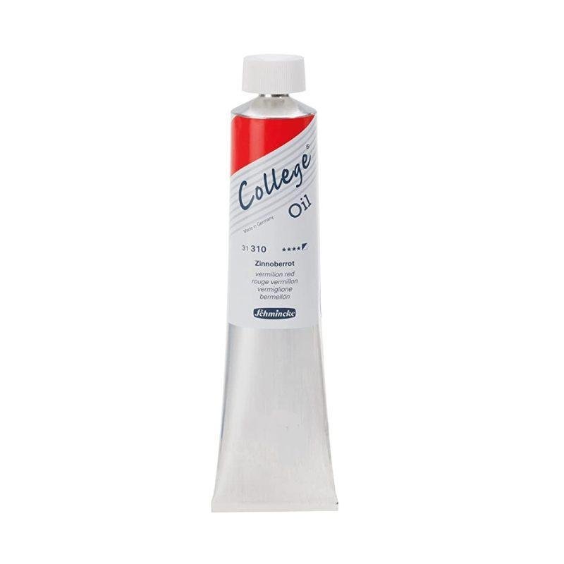 COLLEGE®Oil  aliejiniai dažai 120ml Raudona sp.