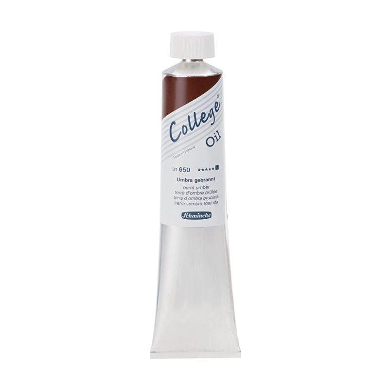 COLLEGE®Oil  aliejiniai dažai 120ml Degintos umbros sp.