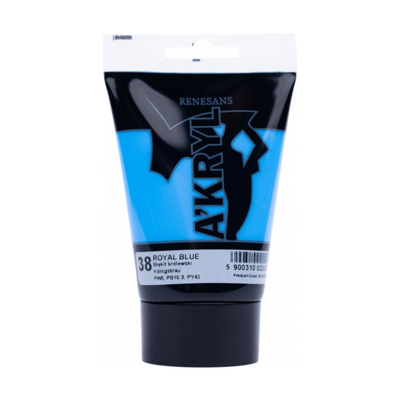 Akriliniai dažai Renesans A'KRYL 100ml - Karališka mėlyna sp.