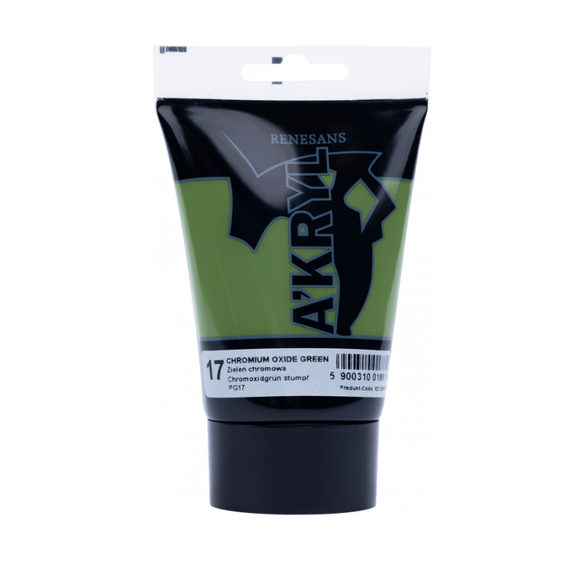 Akriliniai dažai Renesans A'KRYL 100ml - Chromo oksido žalia sp.