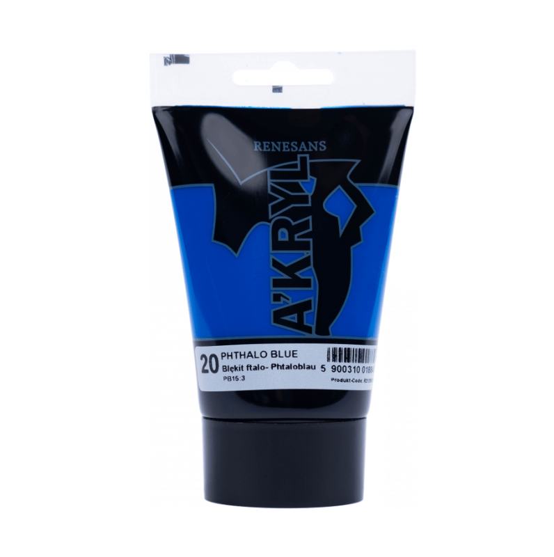 Akriliniai dažai Renesans A'KRYL 100ml - Phatalo mėlyna sp.