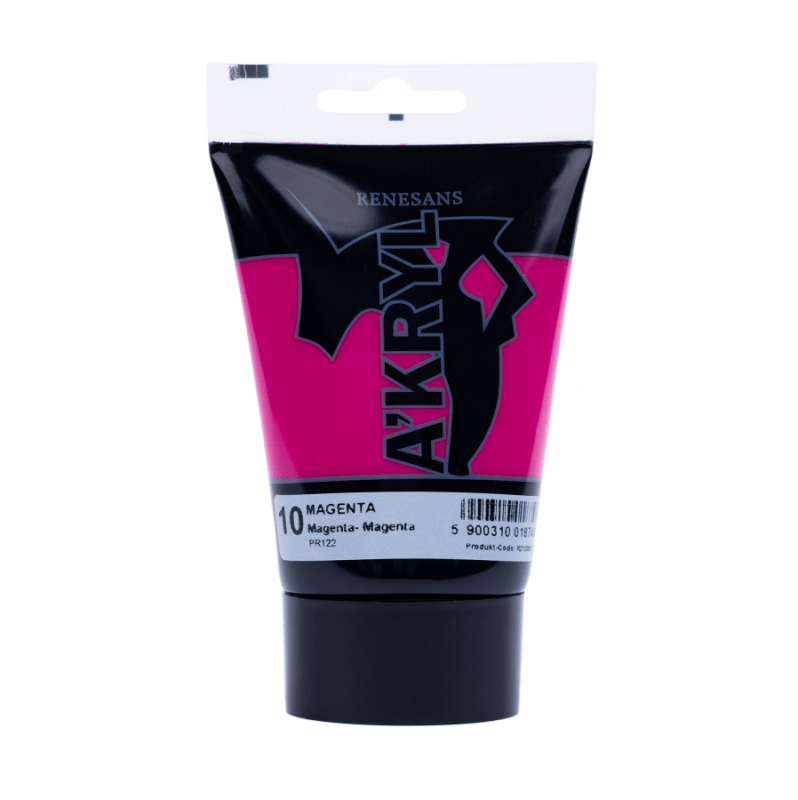 Akriliniai dažai Renesans A'KRYL 100ml - Magentos raudona sp.