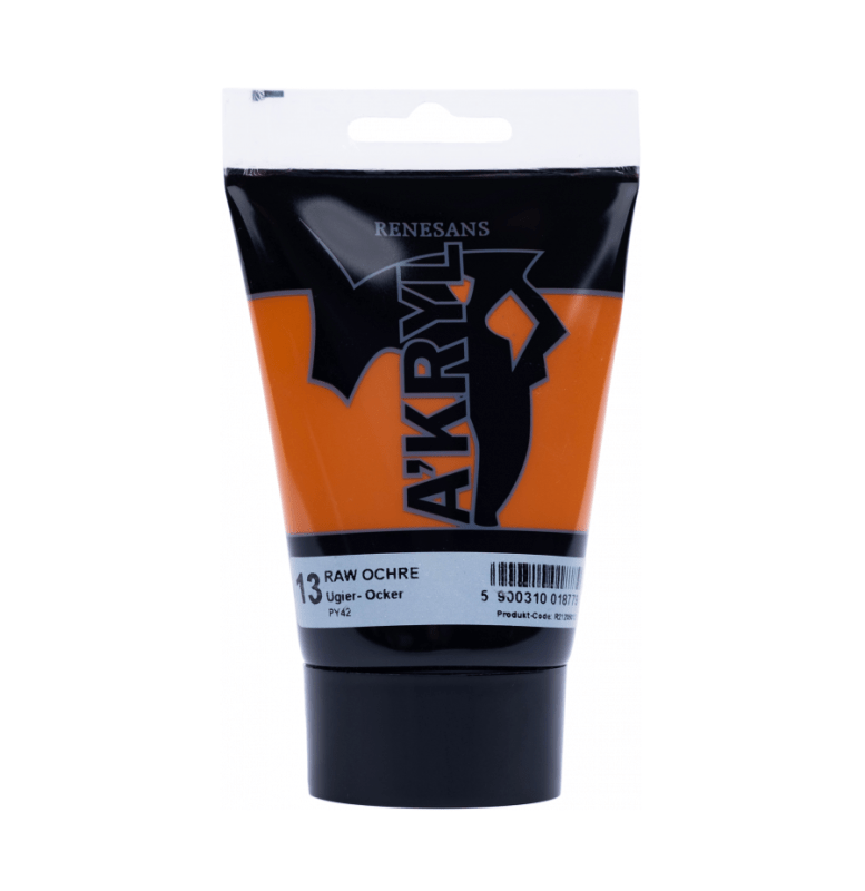 Akriliniai dažai Renesans A'KRYL 100ml - Rudos ochros sp.