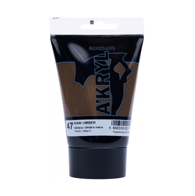 Akriliniai dažai Renesans A'KRYL 100ml - Natūralios umbros sp.
