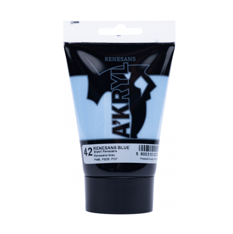 Akriliniai dažai Renesans A'KRYL 100ml - Renesanso mėlyna sp.