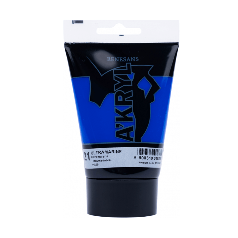 Akriliniai dažai Renesans A'KRYL 100ml - Ultramarino mėlyna sp.