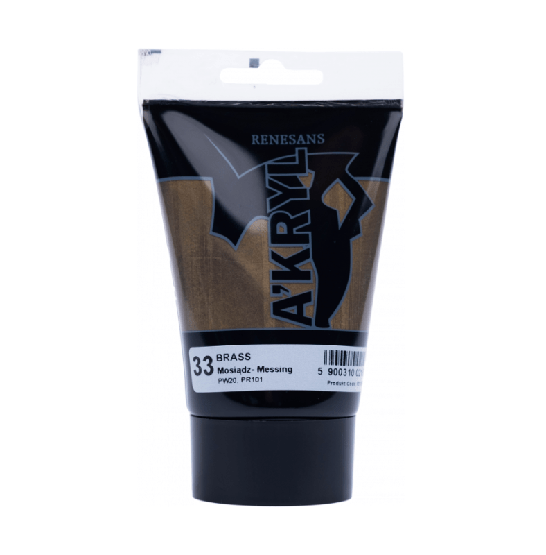 Akriliniai dažai Renesans A'KRYL 100ml - Metalizuota bronzos sp.