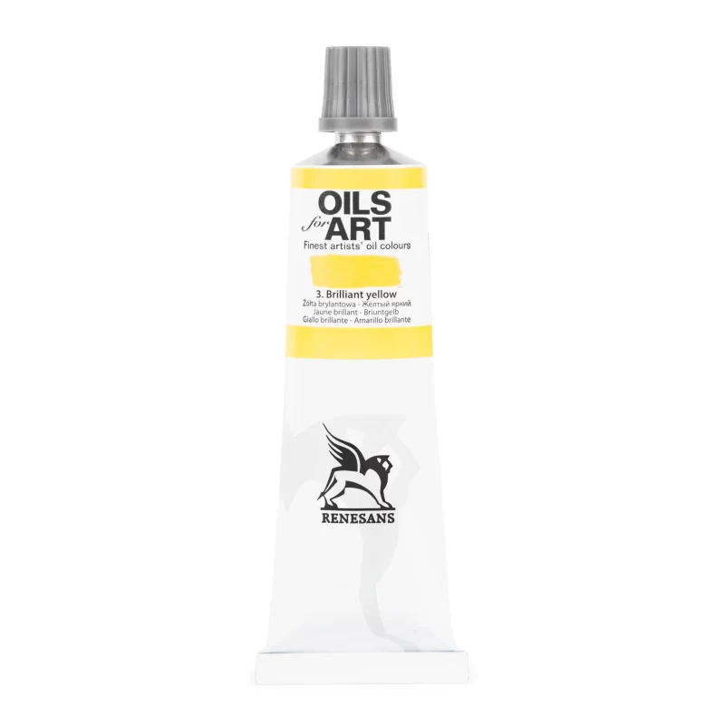 Aliejiniai dažai Renesans "OILs for Art" Brilliant yellow - 60ml