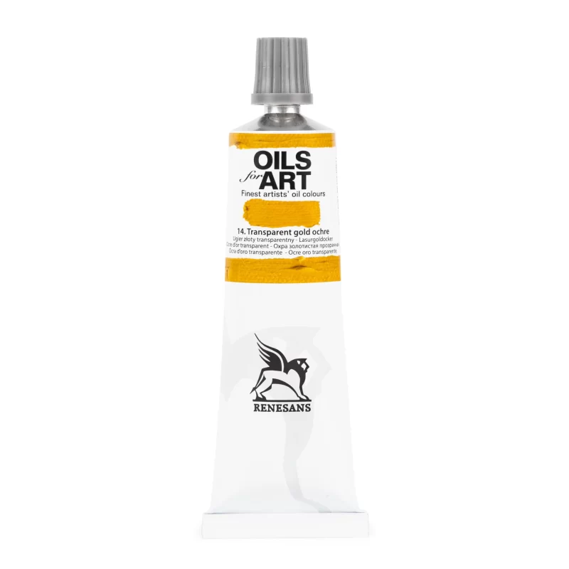 Aliejiniai dažai Renesans "OILs for Art" Transparent gold ochre - 60ml