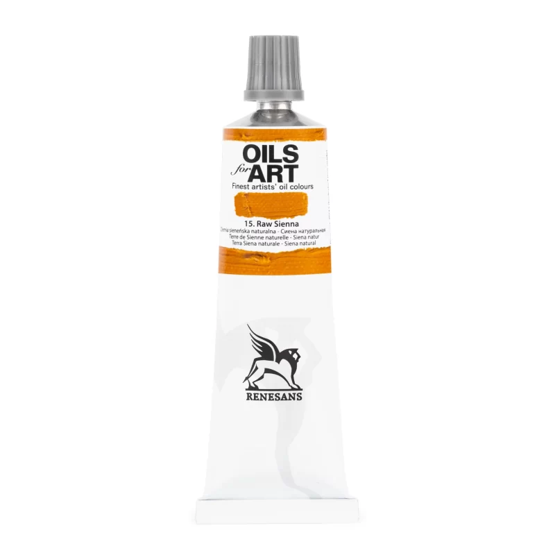 Aliejiniai dažai Renesans "OILs for Art" Raw sienna - 60ml
