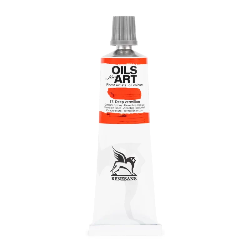 Aliejiniai dažai Renesans "OILs for Art" Deep vermilion - 60ml