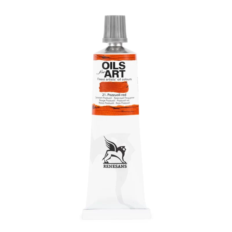 Aliejiniai dažai Renesans "OILs for Art" Pozzuoli red - 60ml