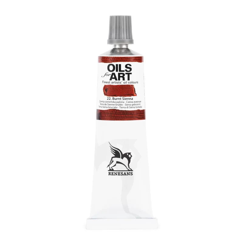 Aliejiniai dažai Renesans "OILs for Art" Burnt sienna- 60ml