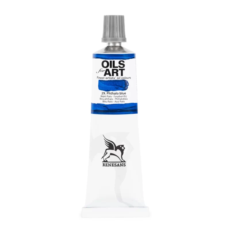 Aliejiniai dažai Renesans "OILs for Art" -Phthalo blue - 60ml
