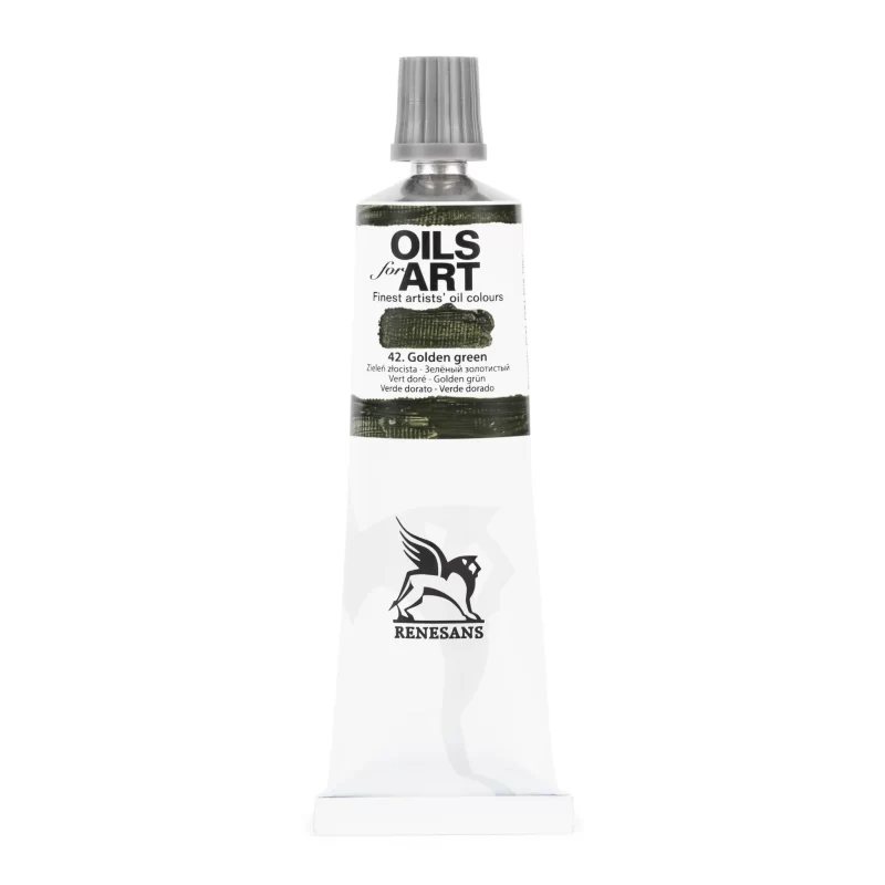 Aliejiniai dažai Renesans "OILs for Art"  Golden green - 60ml