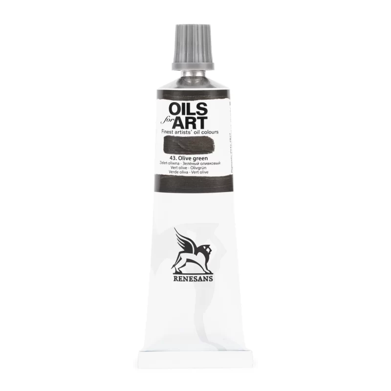 Aliejiniai dažai Renesans "OILs for Art" Olive green - 60ml