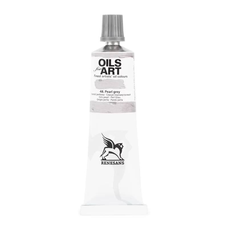 Aliejiniai dažai Renesans "OILs for Art" Pearl grey - 60ml