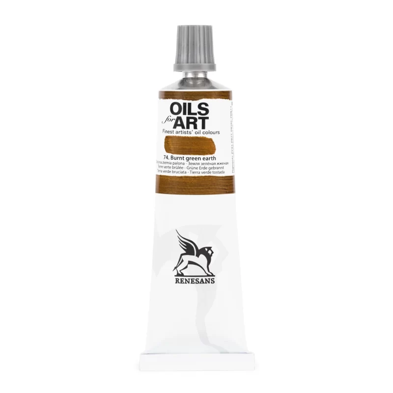 Aliejiniai dažai Renesans "OILs for Art" Burnt green earth - 60ml