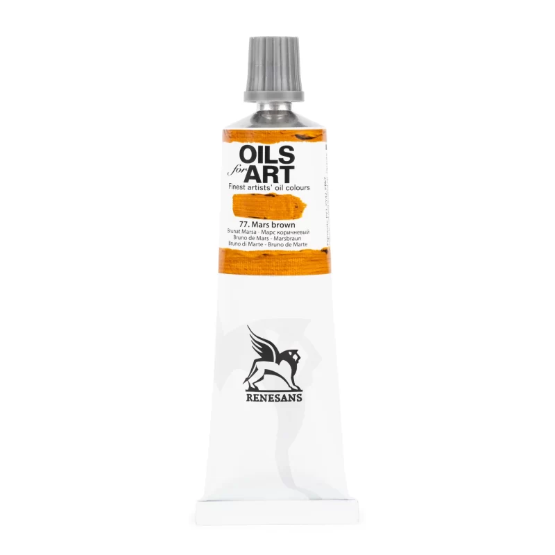 Aliejiniai dažai Renesans "OILs for Art" Mars brown - 60ml