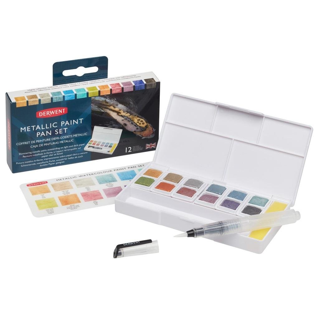 Derwent Metallic Limited Edition: 20 Matite Metalliche Per Carta Scura – Effetto Brillante E Sfumature Perfette