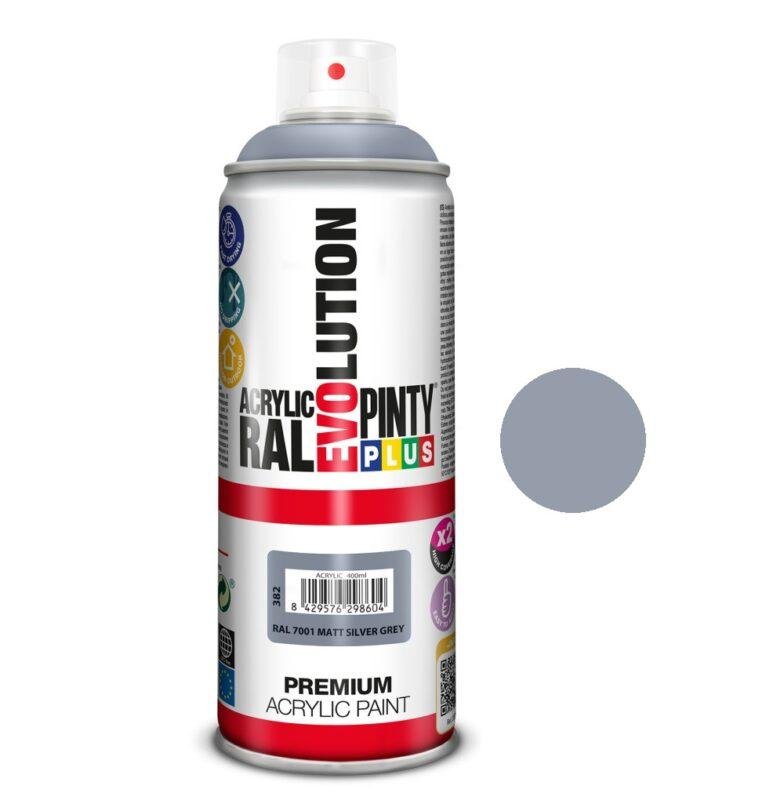 Aerozoliniai dažai Evolution 400ml - 7001 pilka matinė sp.