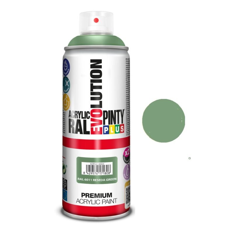 Aerozoliniai dažai Evolution 400ml - RAL6011 gesinta žalia sp.