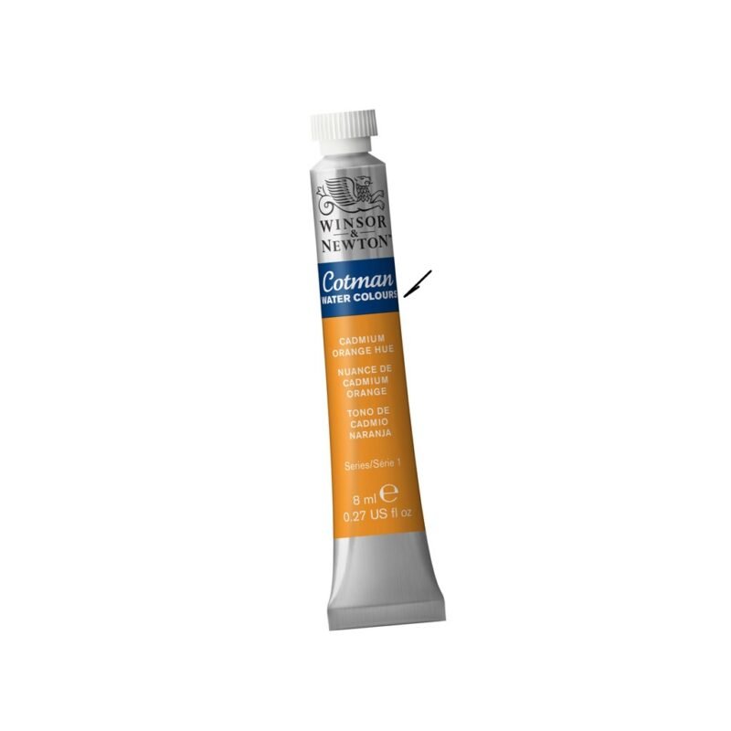 Akvareliniai dažai Cotman 8ml 090 cadmium orange hue