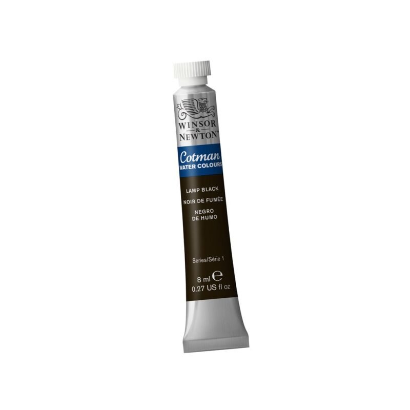 Akvareliniai dažai Cotman 8ml 337 lamp black