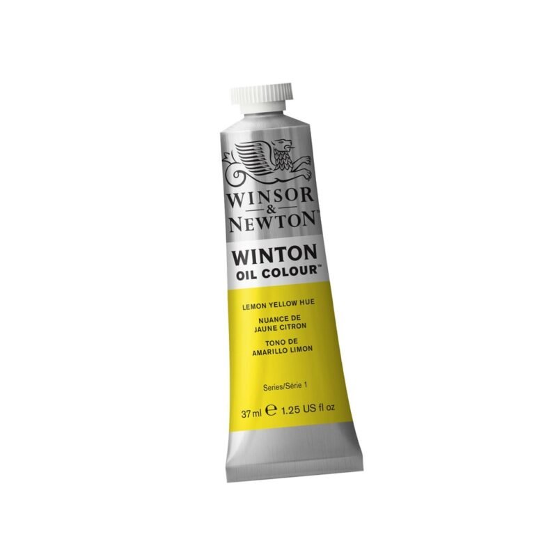 Aliejiniai dažai Winton 37ml, lemon yellow hue