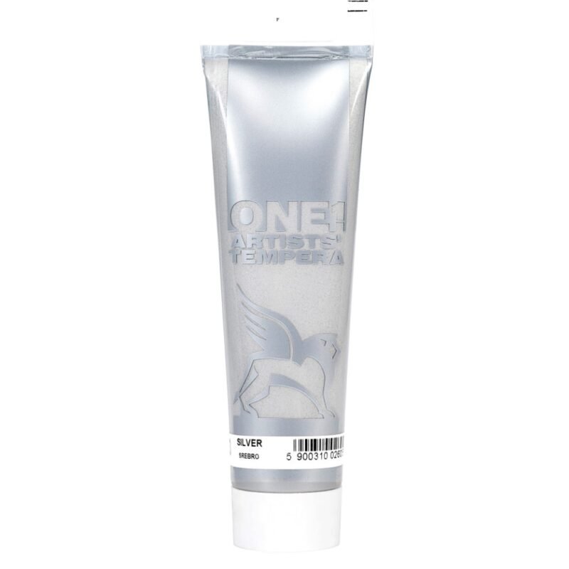 Tempera ONE 100ml - Metalizuota sidabro sp.