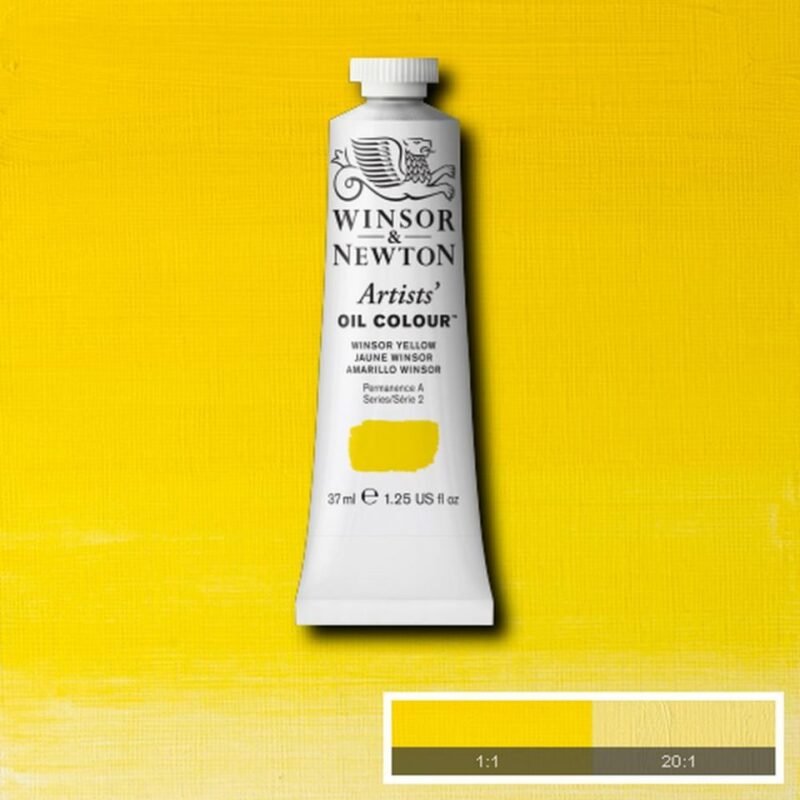 Aliejiniai dažai Artists 37ml 730 winsor yellow