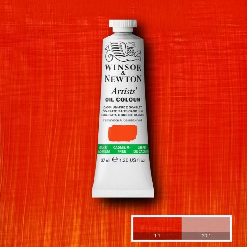 Aliejiniai dažai Artists 37ml 903 cadmium free scarlet