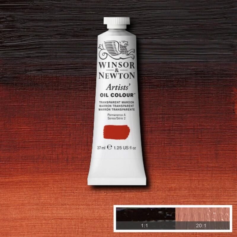 Aliejiniai dažai Artists 37ml 657 transparent maroon