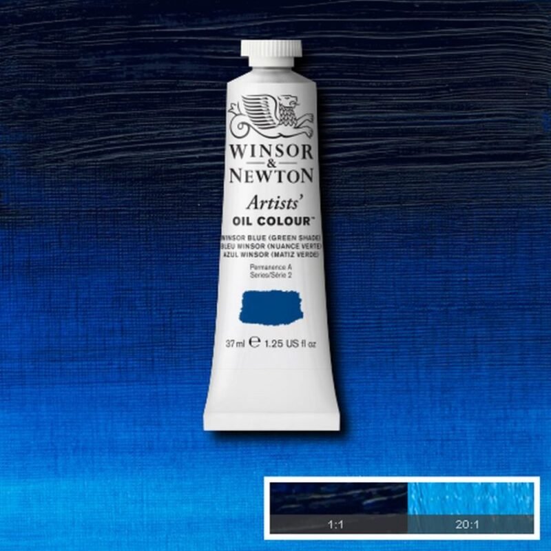 Aliejiniai dažai Artists 37ml 707 winsor blue (green shade)