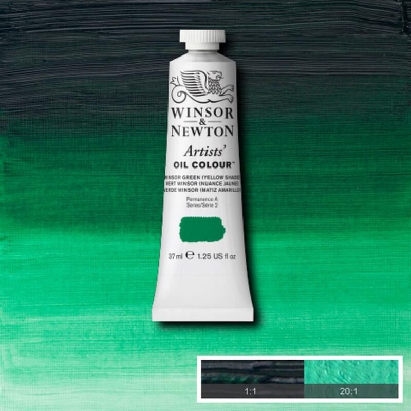 Aliejiniai dažai Artists 37ml 721 winsor green (yellow shade)