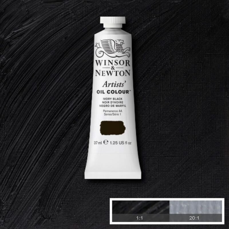 Aliejiniai dažai Artists 37ml 331 ivory black