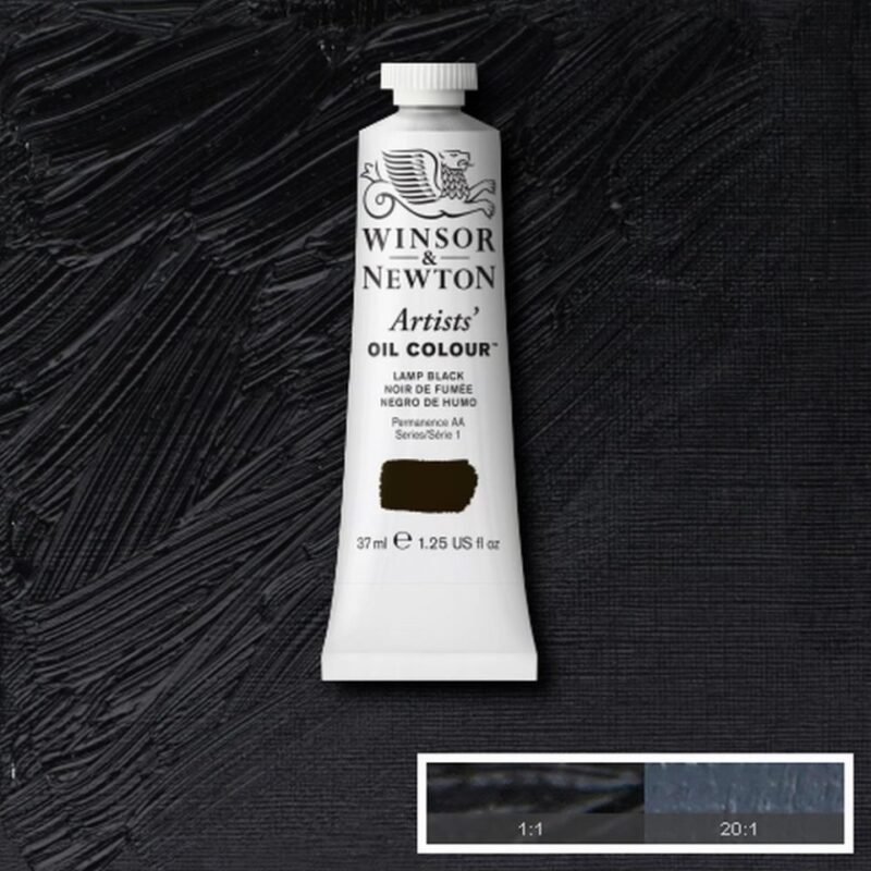 Aliejiniai dažai Artists 37ml 337 lamp black
