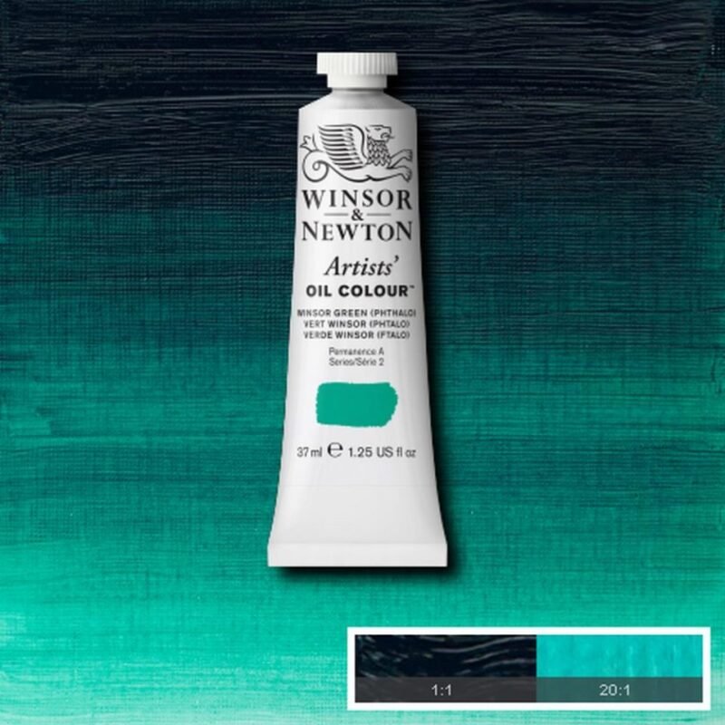Aliejiniai dažai Artists 37ml 720 winsor green (Phthalo)