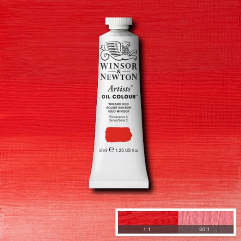 Aliejiniai dažai Artists 37ml 726 winsor red