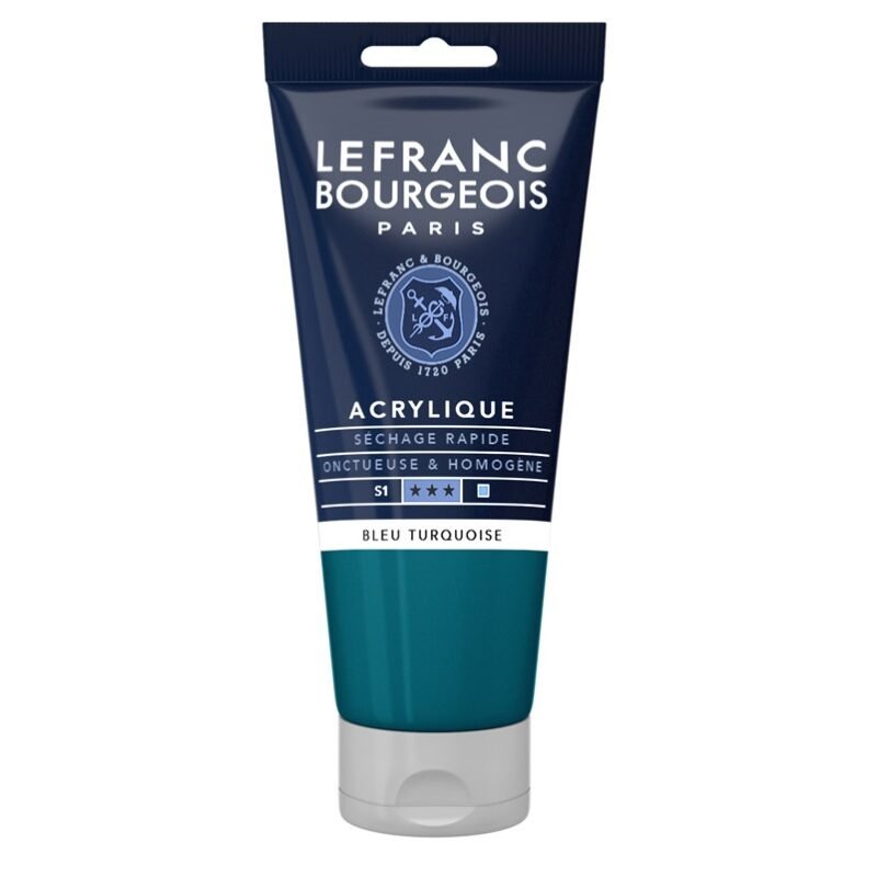 Akriliniai dažai LB Fine 80ml 050 turquoise blue
