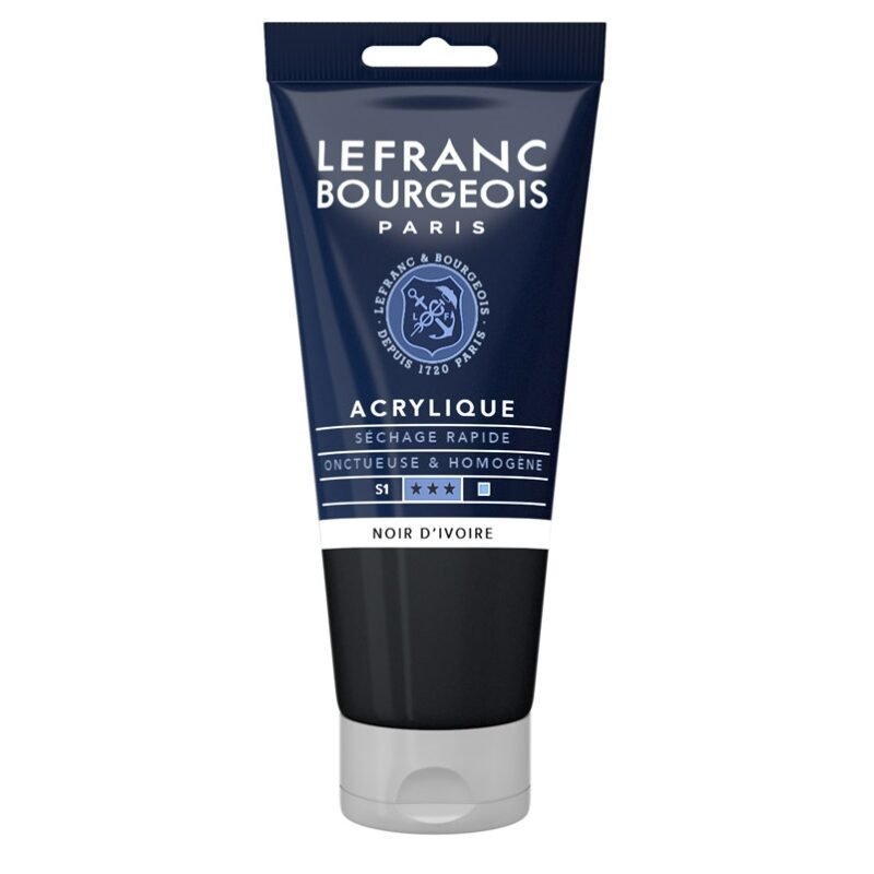 Akriliniai dažai LB Fine 80ml 269 ivory black