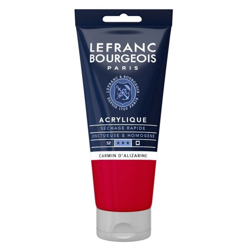 Akriliniai dažai LB Fine 80ml 328 alizarine carmine