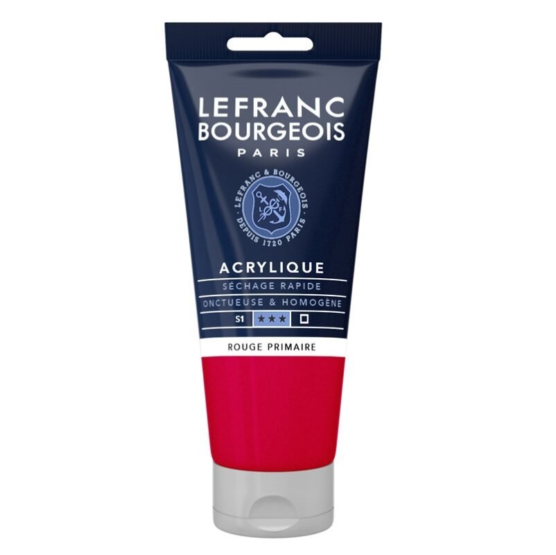 Akriliniai dažai LB Fine 80ml 437 primary red (P)