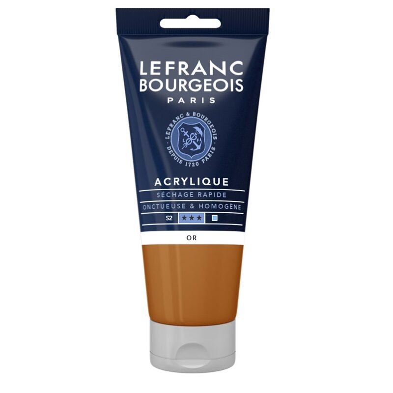 Akriliniai dažai LB Fine 80ml  700 gold