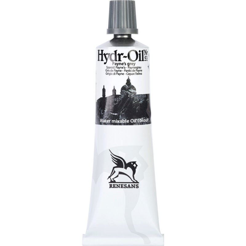 Vandeniu skiedžiami aliejiniai dažai HYDR-OIL 53 Payne's grey 60ml